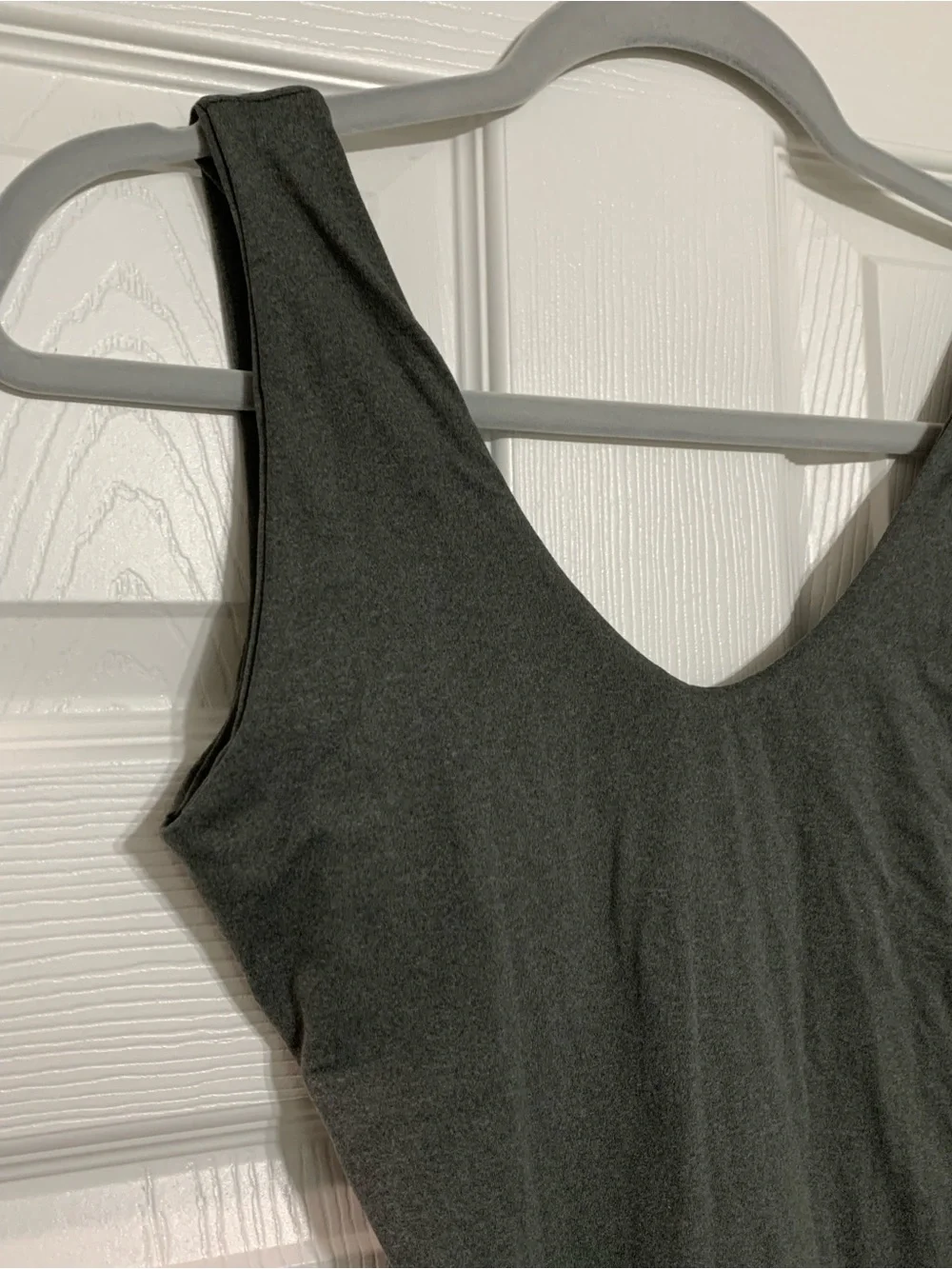 Black Women's Scoop Neck Shapewear Romper Charcoal Gray - Never Worn